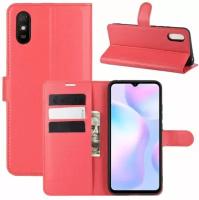 Brodef Wallet Чехол книжка кошелек для Xiaomi Redmi 9A красный