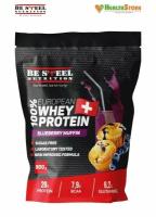 Напиток растворимый "ВЭЙ про" Be Steel Nutrition 100% European Whey Protein 0,9кг (черничный маффин)