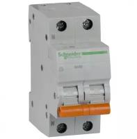 Schneider Electric Выключатель автоматический модульный 2п (1P+N) C 20А 4.5кА BA63 Домовой SchE 11214