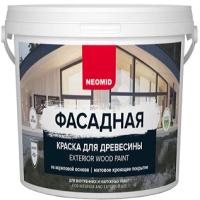 Краска Фасадная для Древесины Neomid Exterior Wood Paint 0.9л Горький Шоколад Эластичная, Акриловая, Матовая