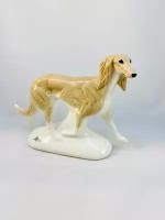 Статуэтка собаки фарфоровая породы Салюки (персидская борзая)