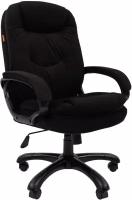 Кресло VT_Chairman Home 668 ткань Т-84 черный (черный пластик)