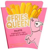 Палетка для макияжа Fries queen, румяна, хайлайтер и тени для век, 4 оттенка