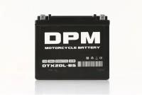 Мото аккумулятор DPM DTX20L-BS (YTX20L-BS, CT 12201) стартерный для мотоцикла, квадроцикла, скутера AGM 12V 18 а/ч