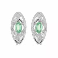 Серьги из серебра 925 с Кианитом и Топазом