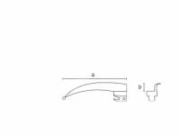 Клинок для ларингоскопа №00 Miller LED-лампа одноразовый нестерильный KaWe Германия 10шт