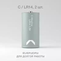 Батарейки алкалиновые COMMO Everyday Batteries, LR14-С, 2 штуки в упаковке