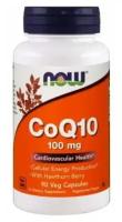 Коэнзим Q10 Now Foods с боярышником (CoQ10 Нау Фудс), 100 мг, 90 капсул