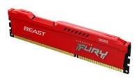 Оперативная память для компьютера Kingston FURY Beast Red DIMM 4Gb DDR3 1600MHz KF316C10BR/4