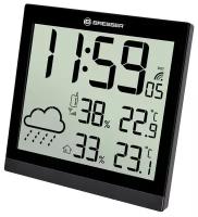 Bresser ClimaTemp JC LCD Метеостанция (настенные часы), черная