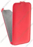 Кожаный чехол для Fly IQ 458 Quad Evo Tech 2 Armor Case (Красный)