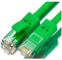 LAN кабель GCR для подключения интернета cat5e RJ45 1Гбит/c 2 метра патч корд зеленый