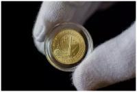 Памятная монета 10 рублей в капсуле 50 лет первого полета человека в космос. СПМД, 2011 г. в. UNC
