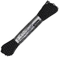 Паракорд 275 (мини) CORD nylon 30м световозвращающий (black)