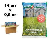 Семена газона GREEN MEADOW Декоративный газон для глинистых почв 14 шт по 500 г