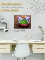 Постер Футбол Пивная крышка Футбольное поле