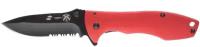 Нож складной Stinger 80 мм, рукоять сталь/алюминий черно-красный