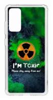 Чехол для Samsung Galaxy S20 FE Kruche Print Toxic, пластиковая накладка, силиконовый бампер с защитой камеры, противоударный прозрачный кейс с рисунком