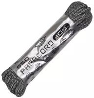 Паракорд 550 CORD nylon 10м SuperReflective (black snake)