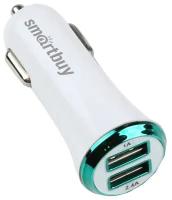 Автомобильное ЗУ SmartBuy® TURBO 1 x 2.1A, 1 x 1А, 2 USB (SBP-2021), белое