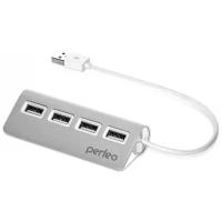 Хаб USB Perfeo USB-HUB 4 Ports Silver PF-HYD-6096 / PF_A4886