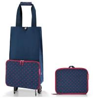 Сумка на колесиках foldabletrolley mixed dots red