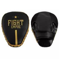 Лапа боксёрская FIGHT EMPIRE PRO, 1 шт, цвет чёрный/золотой