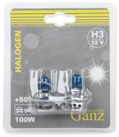 GANZ GANZ Лампа 12V H3 100W +50% PK22s 5000K GANZ 2 шт. блистер GIP06051 GANZ GIP06051