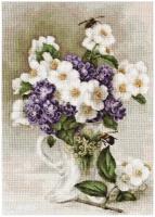 Цветы жасмина #G512 Luca-S Набор для вышивания 20 x 29 см Гобелен