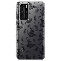 RE: PA Чехол - накладка Transparent для Huawei P40 с 3D принтом "Foxes and feathers"