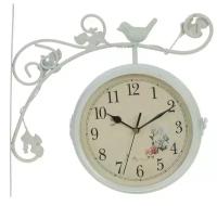 Часы настенные декоративные двусторонние, L31 W8,5 H31 см, (2xАА не прилаг KSM-765434