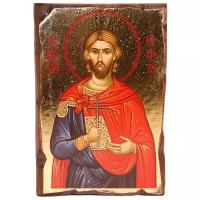 Икона Греческий стиль. Святой Никита, 14х19 см
