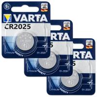 Батарейка CR2025 3V Varta Blister, 3 шт