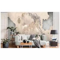 Фотообои на стену, Античная фреска с павлинами, фотообои на стену флизелиновые, бесшовные, 300*270