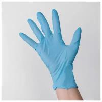 Перчатки смотровые нитриловые CONNECT BLUE NITRILE, размер M, 100 шт