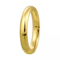 Кольцо обручальное Юверос, желтое золото, 585 проба, размер 18, желтый