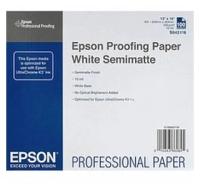 42118 Полуматовая фотобумага EPSON для цветопроб Proofing Paper White Semimatte A3+