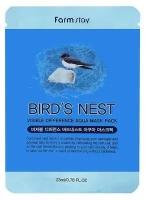 FarmStay Тканевая маска для лица с экстрактом ласточкиного гнезда Visible Difference Mask Sheet Bird'S Nest Aqua, 23мл (22.10)