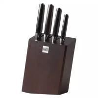 Набор ножей из композитной стали Huohou Composite Steel Kitchen Knife Set (HU0033), русская версия!!!, 5 предметов, черный