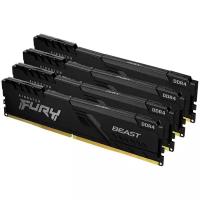 Оперативная паямть / DDR4 2666 32GBx4 Kingston Fury Beast / CL16 / KF426C16BBK4/128