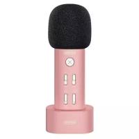 Колонка-микрофон Joyroom K Series JR-K2 1200mAh Live Microphone pink