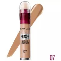 Maybelline New York Консилер The Eraser Eye, оттенок 07, Песочный,, 1