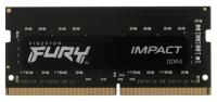 Оперативная память Kingston SO-DIMM DDR4 16Gb 3200MHz pc-25600 FURY Impact Black (KF432S20IB/16)