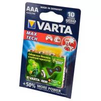 VARTA Батарейка VARTA MAX TECH LR03 BL4, 4шт (4703)