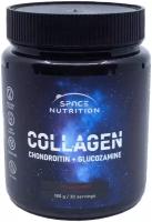 SPACE NUTRITION Collagen +Chondroitin+Glucozamine Коллаген порошок для суставов c витамином С 180гр вкус клубника