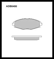 Дисковые тормозные колодки передние Allied Nippon ADB0486 (1 шт.)