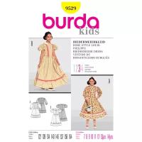 Выкройка Burda 9529-Платье эпохи бидермайер