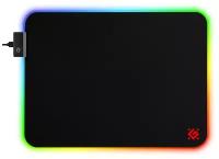 Коврик для мыши Defender XXL LIGHT, игровой, RGB, 450x400x4mm, черный (50565)