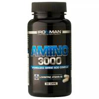 IRONMAN Аминокислотный комплекс Amino 3000, 60 капсул, IRONMAN