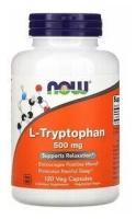 NOW Foods L-Tryptophan - L-триптофан, 500 мг 120 вегетарианских капсул